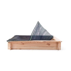 Woodyland - Caja de arena cuadrada con cubierta protectora - Equipamiento de juego al aire libre