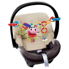 Yookidoo - Clips, Rattle 'N' Links Cow Toy Set - Juguetes de Actividad para Bebés - 0M - YKD40153
