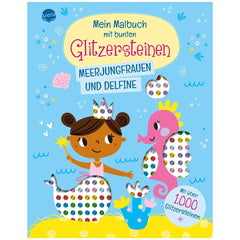 ARENA - Underwater Coloring Book with Over 1000 Colorful Glitter Stones - Books - German Edition