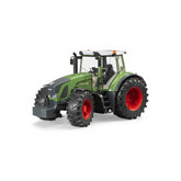Bruder Fendt 936 Vario toy tractor, green with red wheels, featuring detailed cabin and functional design.