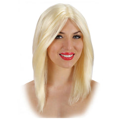 Carnival Toys - Peluca Rubia Lisa para Diversión y Juego Imaginativo - Profesiones de Imaginación y Juego de Roles
