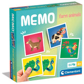 Clementoni - Juegos de Mesa de Memoria de la Granja de Animales