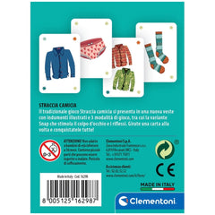 Clementoni - Straccia Camicia Juegos de Cartas - Edición Italiana