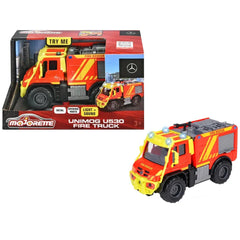 Dickie - Camión de Bomberos Unimog U530 con Luces y Sonidos Vehículos de Juego