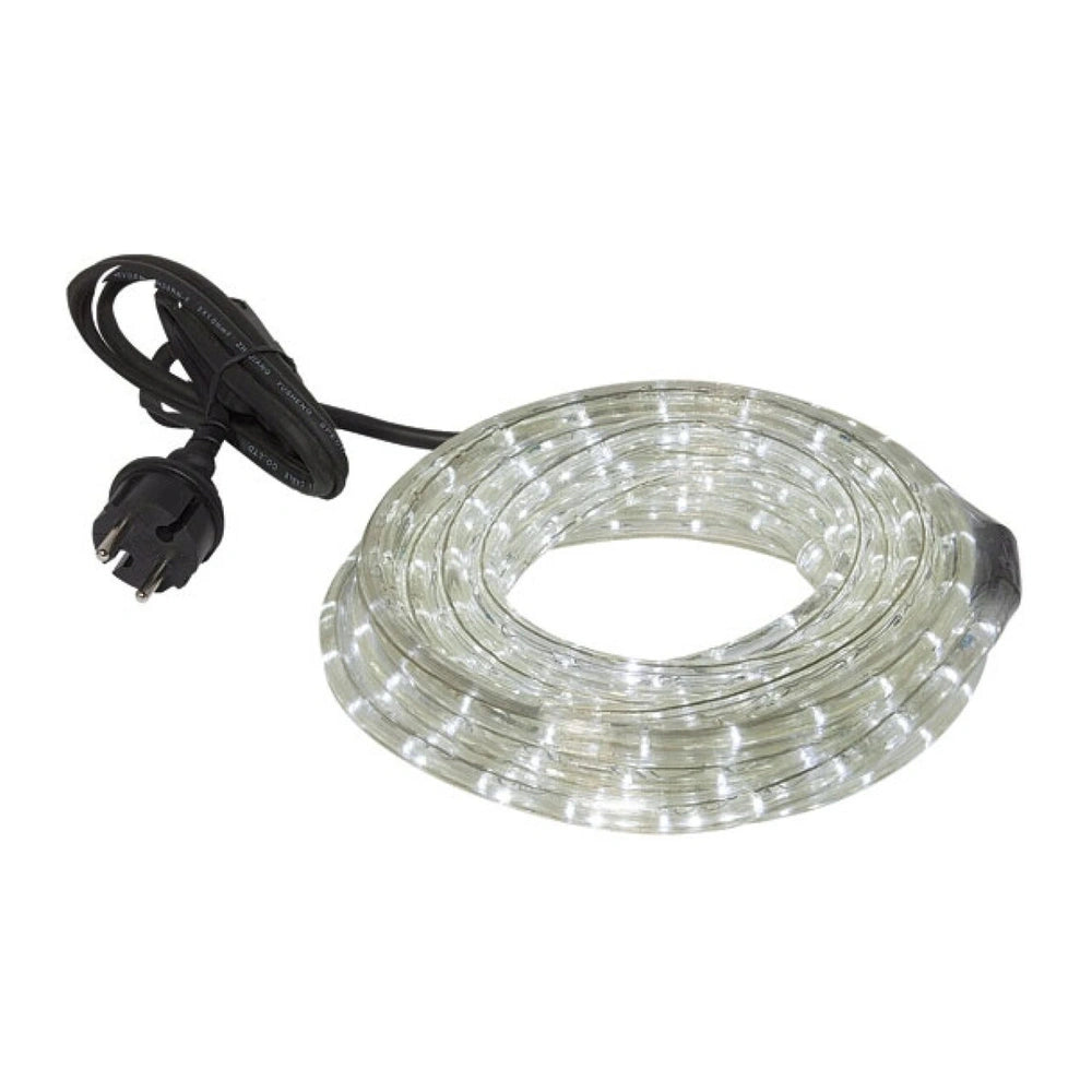 Eitech LED light tube, 6 meters long, features a white flexible cable with a metallic connector, secured with a black strap.