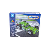 Eitech Rubin Rocket Racer Green construction set in a blue box with 122 pieces, featuring a green and black toy car.