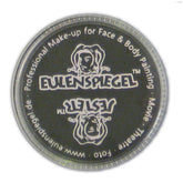EULENSPIEGEL High Coverage Black Oil Based Cream Makeup packaging features glossy black material with white text and logo.