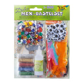 Folia Deko Mix Bastelset 600 pieces, featuring colorful decoration pieces, glue bottle, and manual in green packaging.