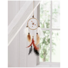 Folia Dreamcatcher Set Ethno displayed against a white wall, featuring intricate designs and vibrant colors for arts and craf