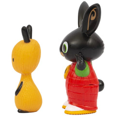 GOLDEN BEAR Bing Flop action figure features a textured matte plastic body with glossy ears and shiny eyes, presented front v
