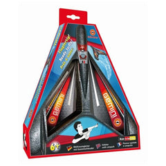 Gunther Flugspiele Gemini 3000 Space Catapult Glider in red box with glossy plastic window and colorful printed text.