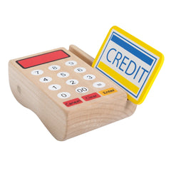Johntoy - Wooden Cash Register With Scanner - Pretend Professions & Role Playing