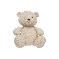 Jollein teddy bear plush toy in light beige with darker facial features, soft material, round body, and limbs.