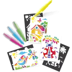 LANSAY Blopens Mini Kit Nature features highlighter pens in yellow, blue, green, pink, white, red, black, and decorative stic