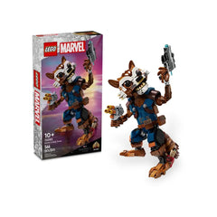 Lego - Marvel Super Heroes - Rocket y Baby Groot - Juguetes de Set de Construcción