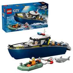 LEGO - Persecución de Barco de Policía - Juguetes de Construcción