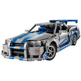 LEGO - Technic 2 Rápido 2 Furioso Nissan Skyline GT-R R34 - Figuras de Acción y Juguetes