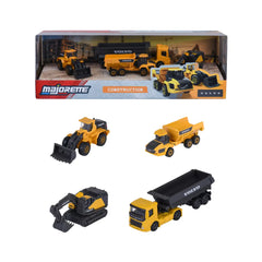 Majorette - Volvo Construction 4 Pcs Set Play Vehicle