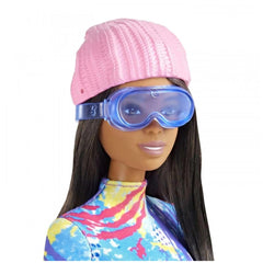 Mattel - Muñeca Barbie de Deportes de Invierno en Trineo - Figuras de Juguete y Juegos de Muñecas