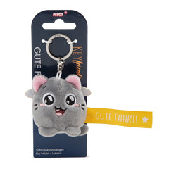 NICI - Keyholder Yellow Cat Gute Fahrt - Collectibles