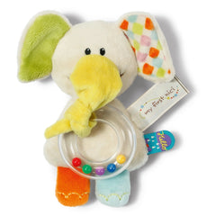 NICI - Mi Primer Juguete de Peluche Elefante Dundi con Sonajero