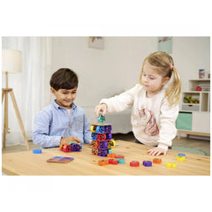 Noris 3 Colorful Bug Games set up with kids playing with toys and building blocks in a cozy room.
