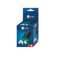 Noris - Taza de dados con 6 dados - Juegos de mesa - Edición internacional - Juegos de mesa