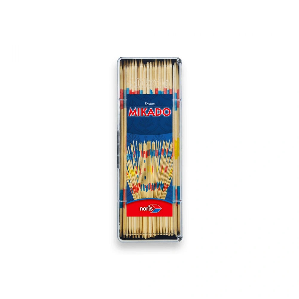 Noris Mikado 41 staves package featuring colorful design and clear window showcasing the game sticks for board play.