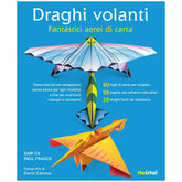 NUINUI Flying Dragons arts and crafts packaging features glossy yellow, red, and orange paper airplanes on a solid blue backg