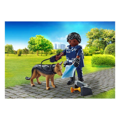 Playmobil Specials Oficial de Policía con Perro Detector - 71162