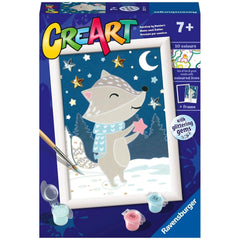Ravensburger - Creart Badger Under The Stars - Painting By Numbers - Arts & Crafts