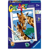 Ravensburger - Creart Cute Giraffes - Painting By Numbers - Arts & Crafts