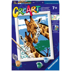 Ravensburger - Creart Lindas Jirafas - Pintura por Números - Artes y Manualidades