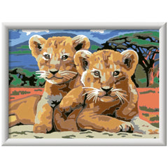 Ravensburger - Creart Little Lion Cube - Painting By Numbers - Arts & Crafts