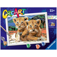 Ravensburger - Creart Little Lion Cube - Painting By Numbers - Arts & Crafts