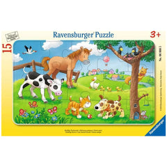 Ravensburger - Lindos Amigos Animales - 15 Piezas - Rompecabezas