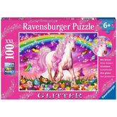 Ravensburger - Edición Brillante Sueño de Caballo - 100 Piezas - Rompecabezas