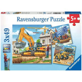Ravensburger - Large Construction Vehicles - 3x49 Pieces - Puzzles