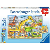 Ravensburger - Mucho que hacer en la obra - 2x24 piezas - Puzzles