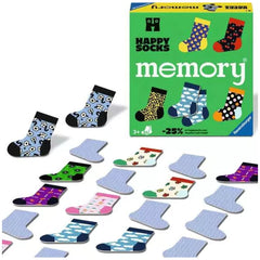 Ravensburger - Memory Happy Socks - Juegos de Cartas