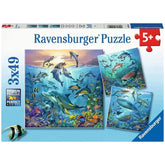 Ravensburger - Vida Silvestre Oceánica - 3x49 Piezas - Rompecabezas