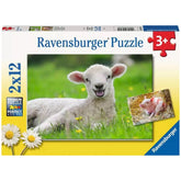 Ravensburger - Nuestros Animales de Granja - 2x12 Piezas - Rompecabezas