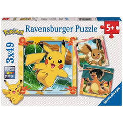 Ravensburger - Puzzle de 3x49 piezas - Pokémon - Puzzles