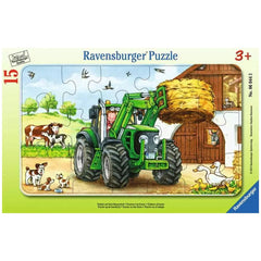 Ravensburger - Tractor en la granja - 15 piezas - Puzzles