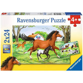 Ravensburger - World Of Horses - 2x24 Pieces - Puzzles