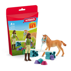 Schleich - Set de bolsillo de entrenamiento de agilidad - Juegos de juguetes