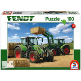 Schmidt Spiele - Fendt 724 Vario, Fendt 716 Vario con cargadora frontal Cargo 4x85 100 Pcs - Puzzles