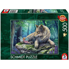 SCHMIDT SPIELE - El Lobo y el Elfo 500 Pzs Rompecabezas para Adultos - Rompecabezas