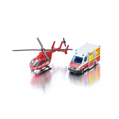 Siku - Mercedes-Benz ambulance and helicopter - Play Vehicles