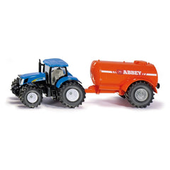 Siku - Tractor with single axle vacuum tanker - Play Vehicles